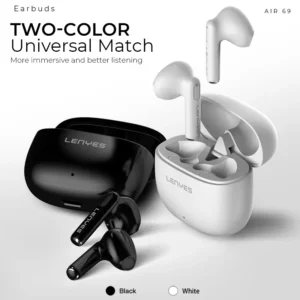 Lenyes AIR69 Wireless Earbuds - White