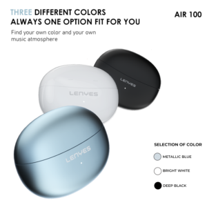 Lenyes Air100 ANC + ENC Wireless Earbuds - Black