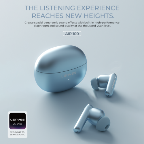 Lenyes Air100 ANC + ENC Wireless Earbuds - Black