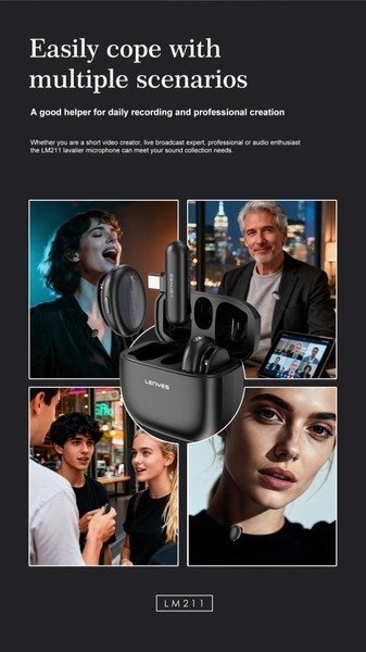 Lenyes LM211 (TYPE C) AI SMART Wireless Microphone