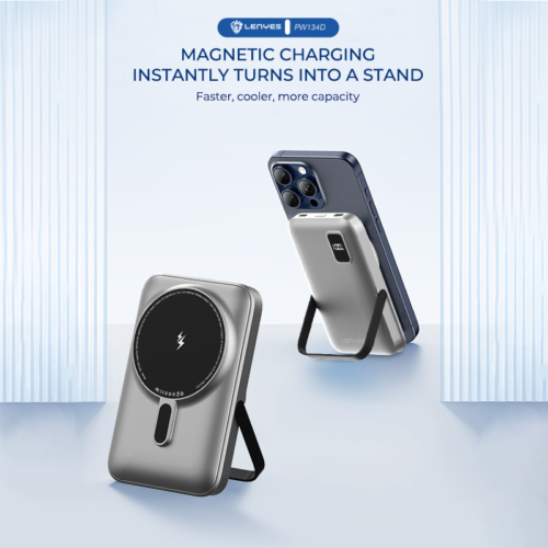 Lenyes PW134D 10000 mAH Wireless Powerbank - Discontinued Model