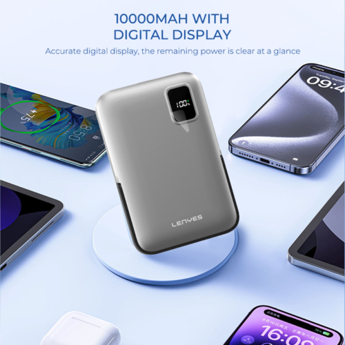 Lenyes PW134D 10000 mAH Wireless Powerbank - Discontinued Model