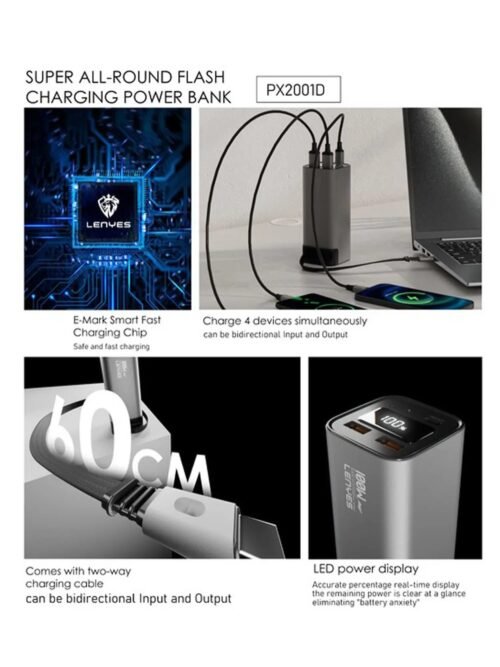 Lenyes PX2001D 20000 mAh Powerbank