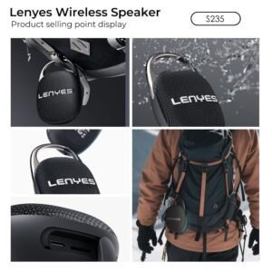 Lenyes S235 8 W Wireless Speaker (Black)
