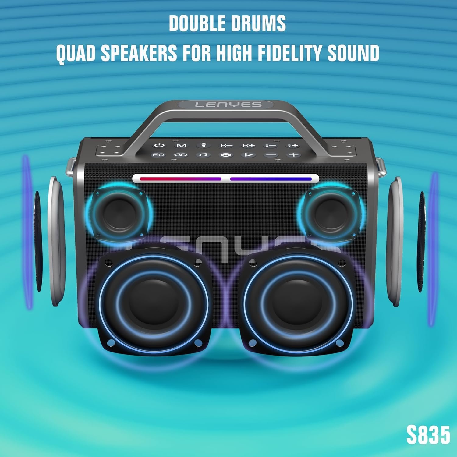 Lenyes S835 200 W Wireless Speaker