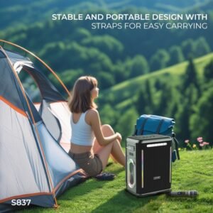 Lenyes S837 300Watt Portable Karaoke Party Speaker