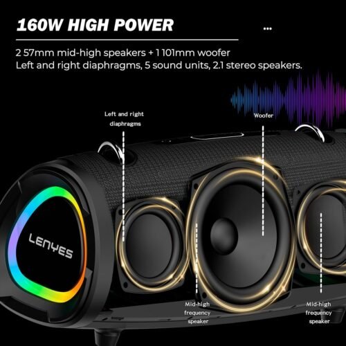 Lenyes S872 160 W Wireless Speaker