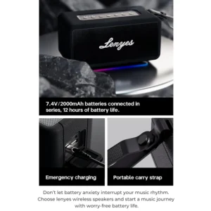 Lenyes S875 40 W Wireless Speaker - Black