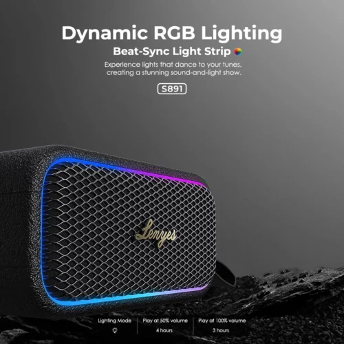 Lenyes S891 40 W Wireless Speaker - White