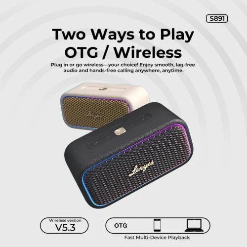Lenyes S891 40 W Wireless Speaker - White