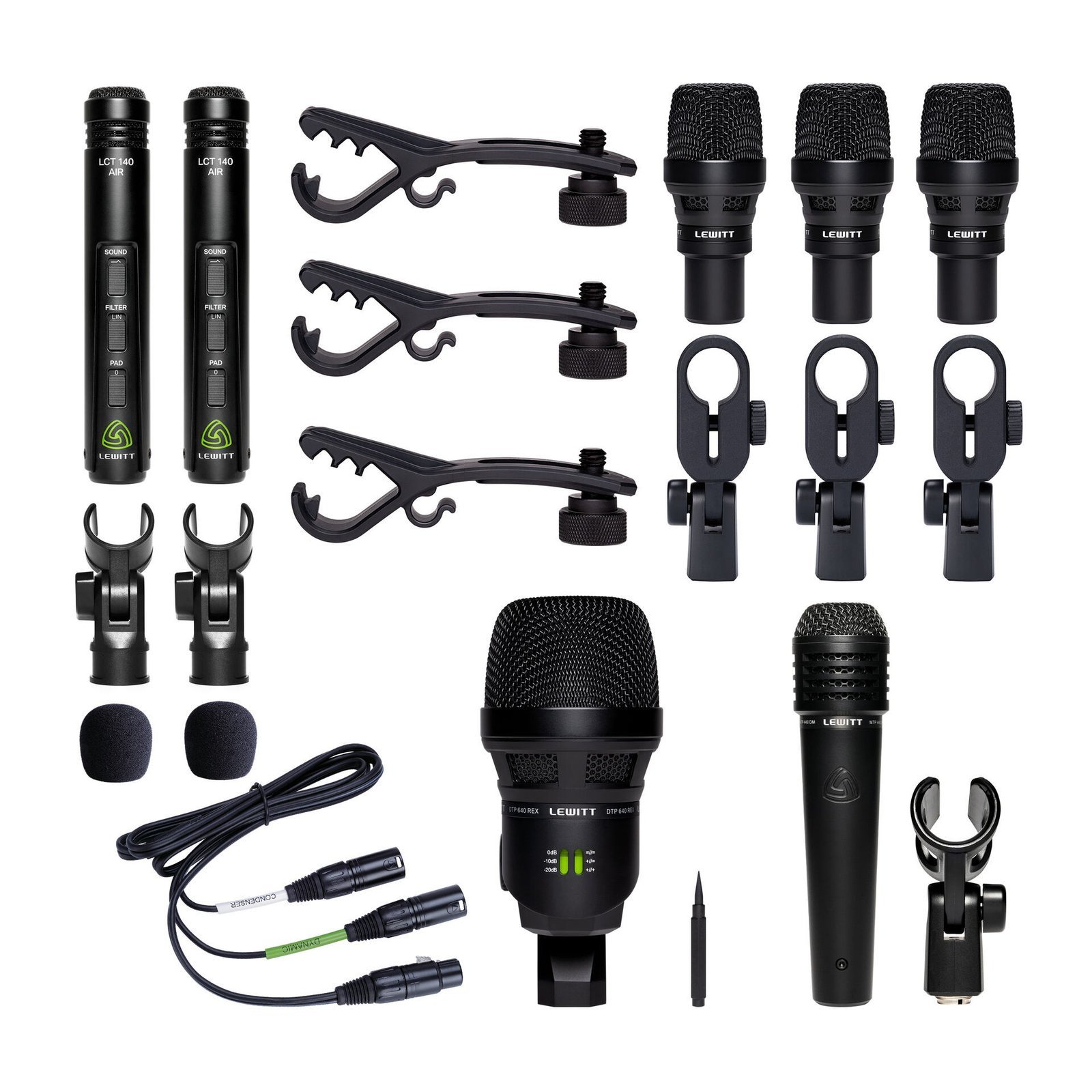 Lewitt BEATKIT PRO 7-Piece Drum Mic Kit