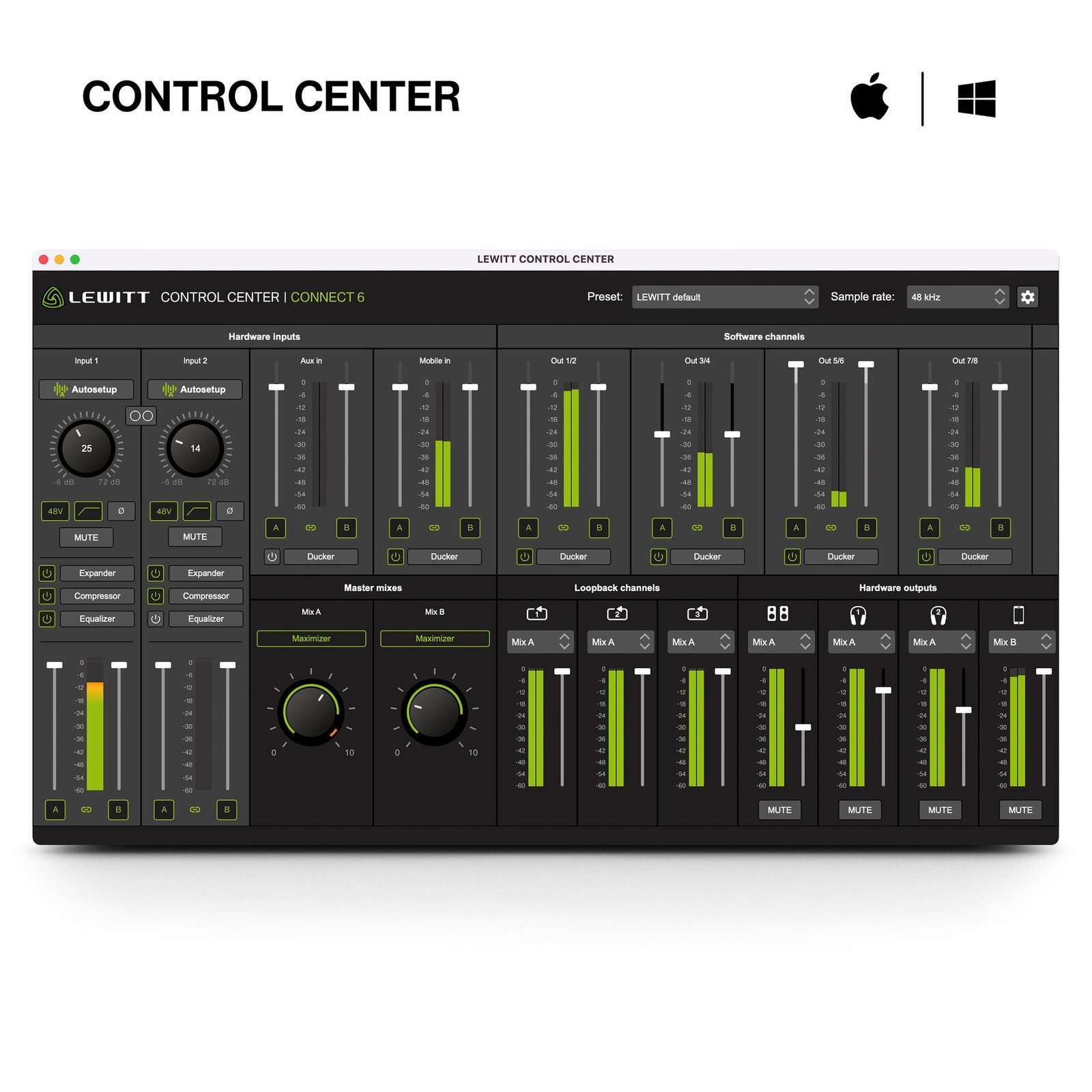 Lewitt Connect 6 USB-C Audio Interface