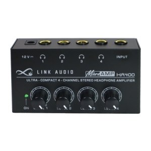 Link Audio HA400 Ultra Compact 4-Channel Stereo Headphone Amplifier