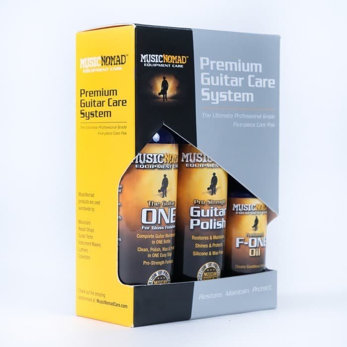 MN108-Action-1.jpg Music Nomad MN108 Premium Guitar Care Kit 5 Piece