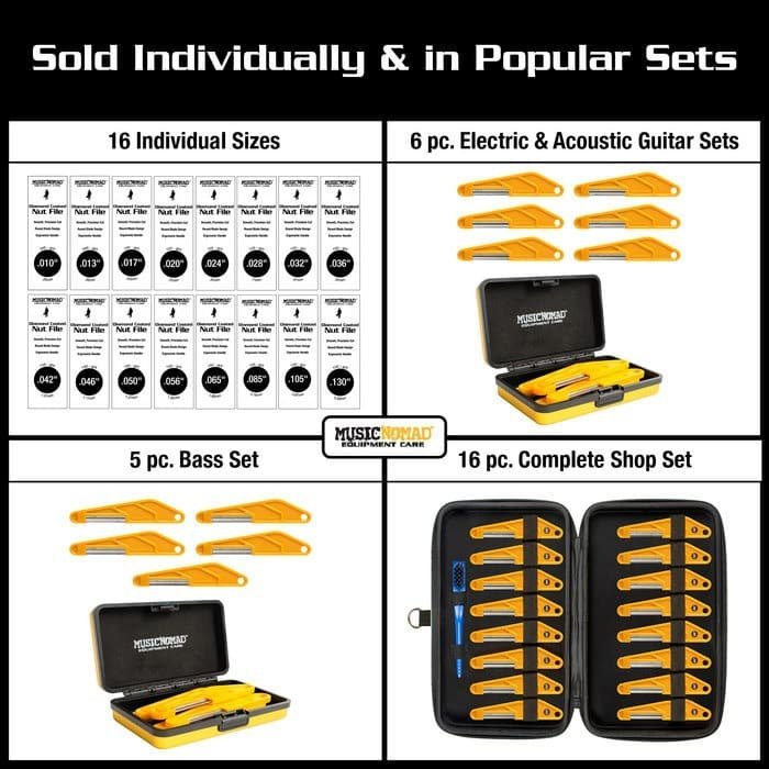 MN668_Action_4.jpg Music Nomad MN668 Electric Guitar Diamond Coated Nut File Set