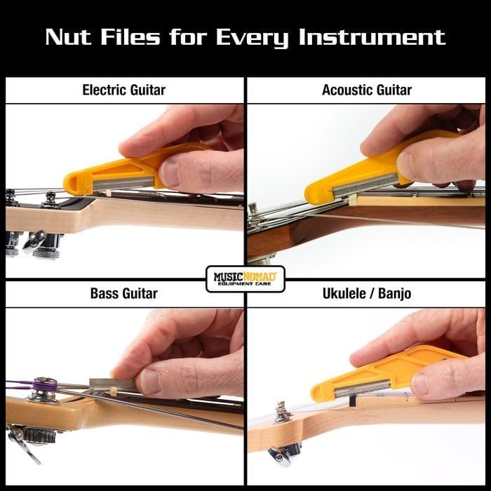 Music Nomad MN676 16-piece Diamond Coated Nut File Complete Shop Set