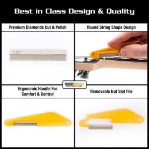 Music Nomad MN676 16-piece Diamond Coated Nut File Complete Shop Set
