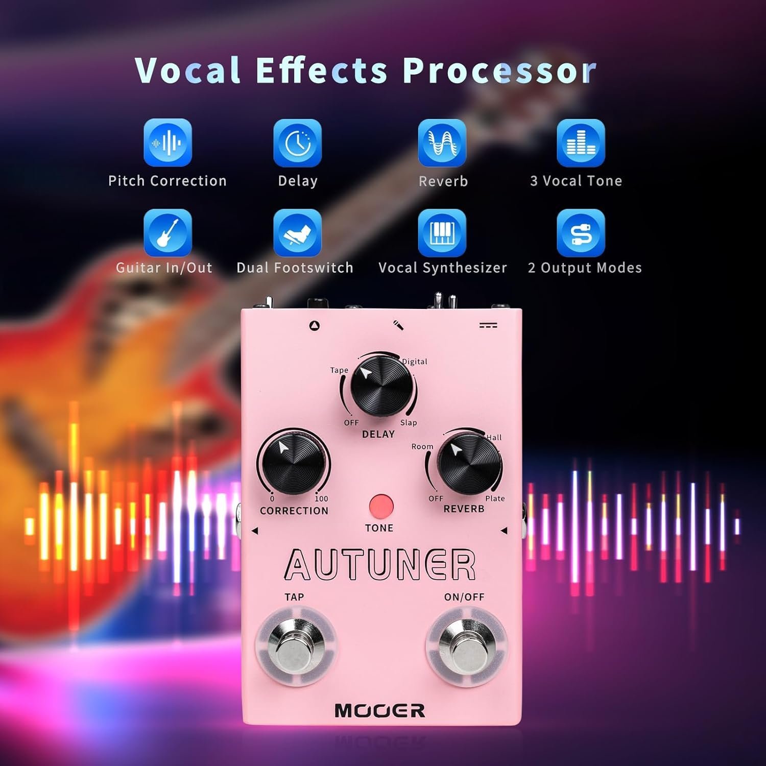 Mooer Autuner MVP1 | Pitch Correction Vocal Effect Pedal