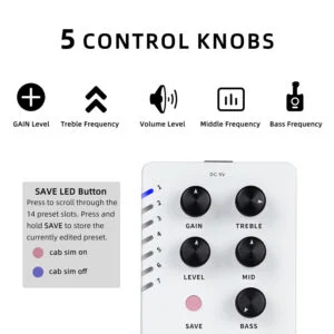MOOER Preamp X2 10 Mooer PREAMP Model X2 Digital PreAmp Pedal