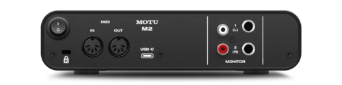 Motu M2 2x2 USB-C Audio Interface with Ableton Live Lite
