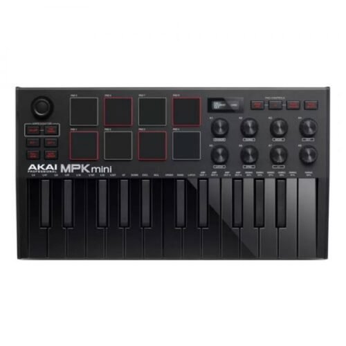 MPK-Mini-MK3-black-2.jpg Akai MPK Mini MK3 Limited Edition Black Compact Keyboard And Pad Controller- Product is Discontinued