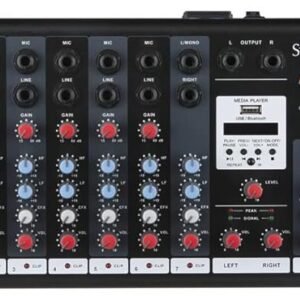 Mini-8U.jpg Studiomaster Mini 8U Mixer with Bluetooth and USB (8 Channel)