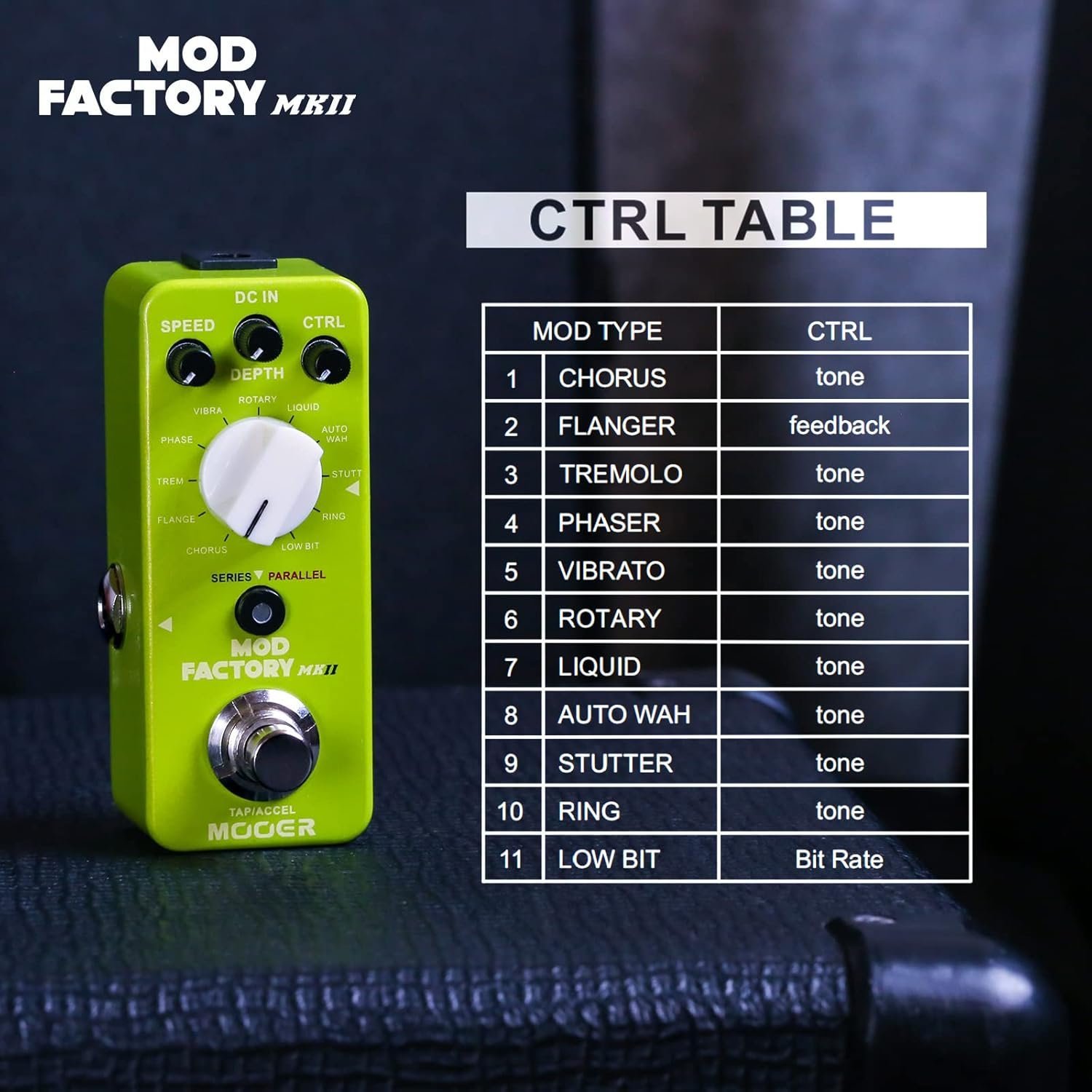 Mooer MOD Factory MKII | Modulation MME2 Effect Pedal