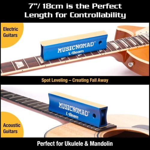 MusicNomad MN810 Fret Leveling Bundle for Guitar, Ukulele and Mandolin