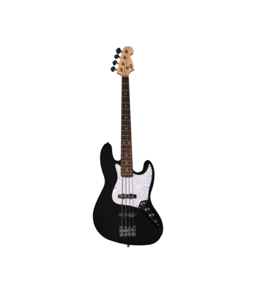 NEWEN NEW-JB Jazz Band 4-String Electric Bass Guitar - Black