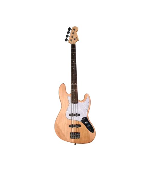 NEWEN NEW-JB Jazz Band 4-String Electric Bass Guitar - Natural Wood