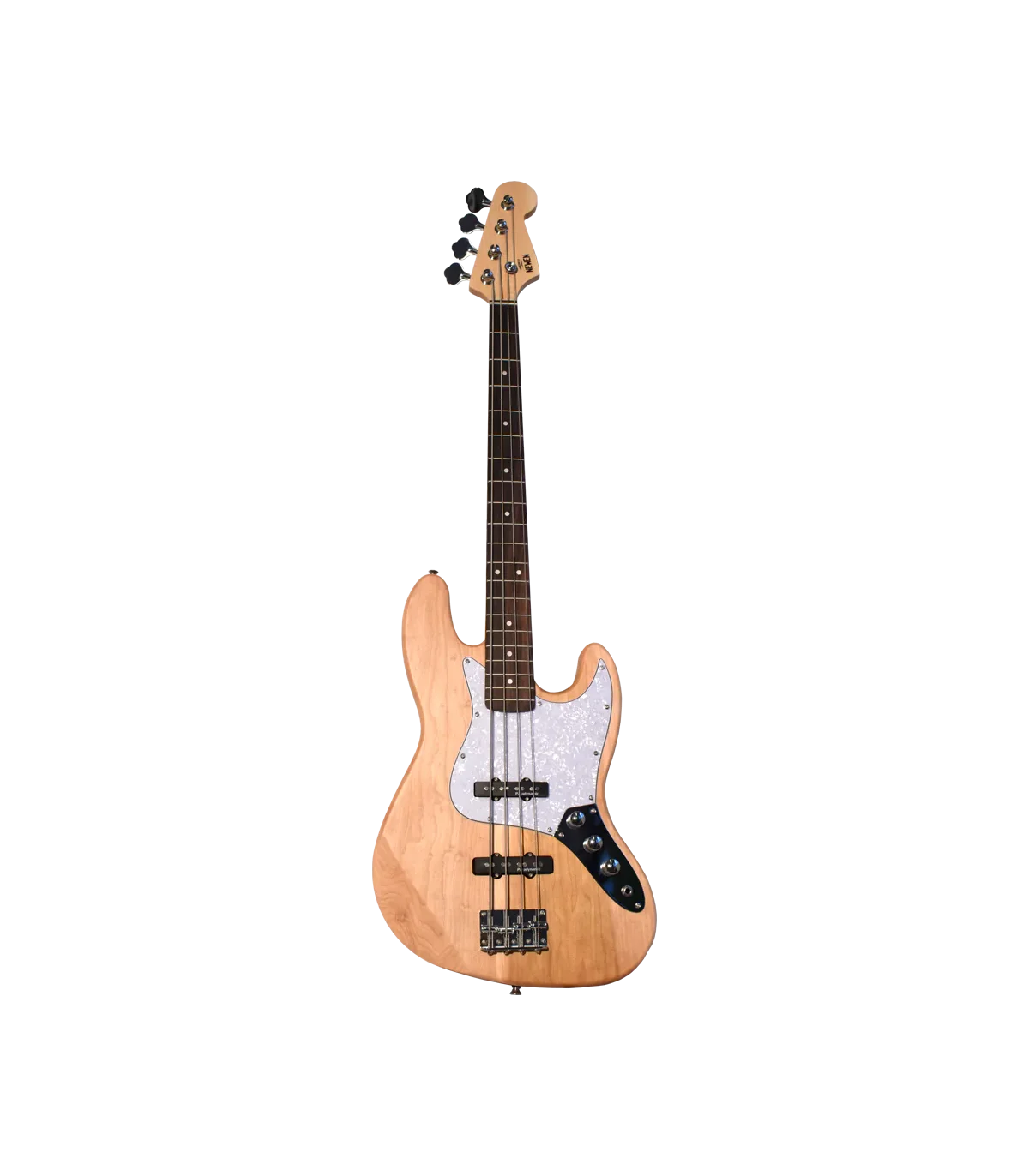 NEWEN NEW-JB Jazz Band 4-String Electric Bass Guitar - Natural Wood