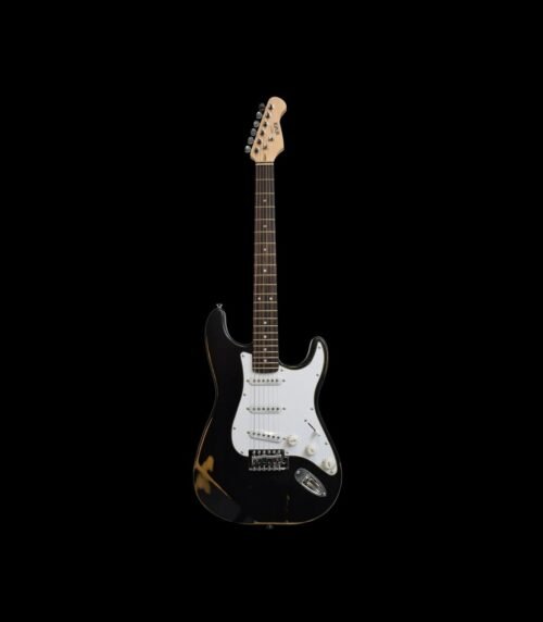 NEWEN NEW-RLC-ST Relic Stratocaster Style Electric Guitar - Black