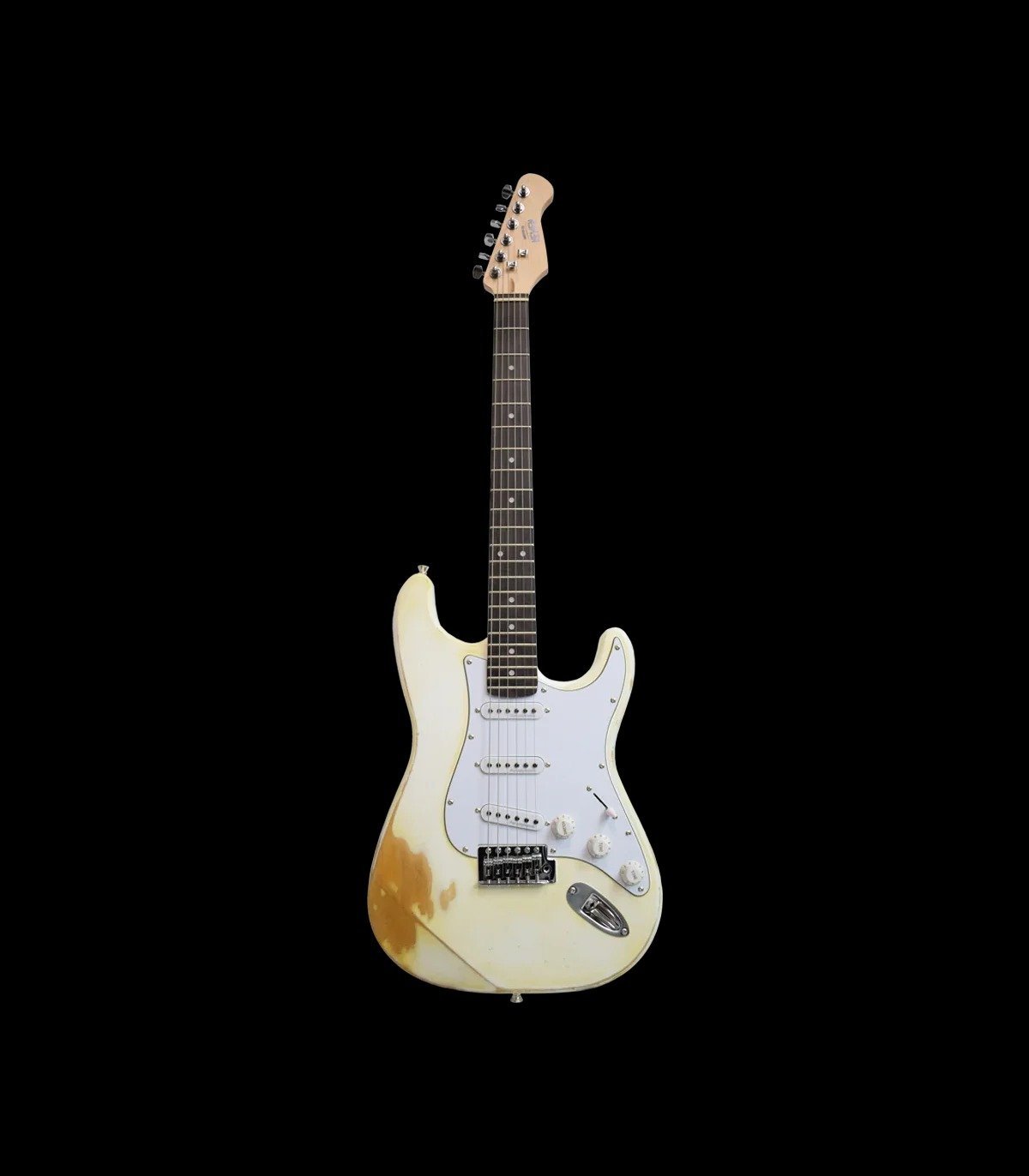 NEWEN NEW-RLC-ST Relic Stratocaster Style Electric Guitar - White