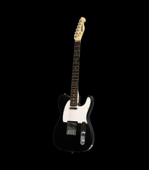 NEWEN - Telecaster Style Electric Guitar Solid White Oak  Wood, Black