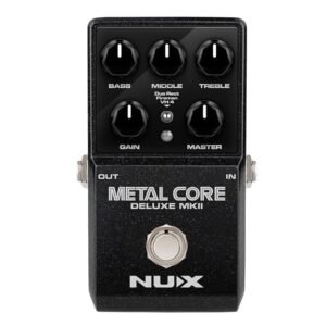 NUX Metal Core Deluxe MKII High Gain Preamp Pedal with 3 Distinctive High Gain Amp Models