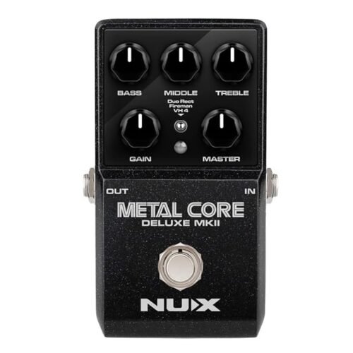 NUX Metal Core Deluxe MKII High Gain Preamp Pedal with 3 Distinctive High Gain Amp Models