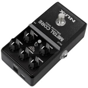 NUX Metal Core Deluxe MKII High Gain Preamp Pedal with 3 Distinctive High Gain Amp Models