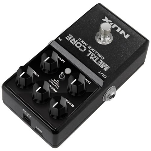 NUX Metal Core Deluxe MKII High Gain Preamp Pedal with 3 Distinctive High Gain Amp Models
