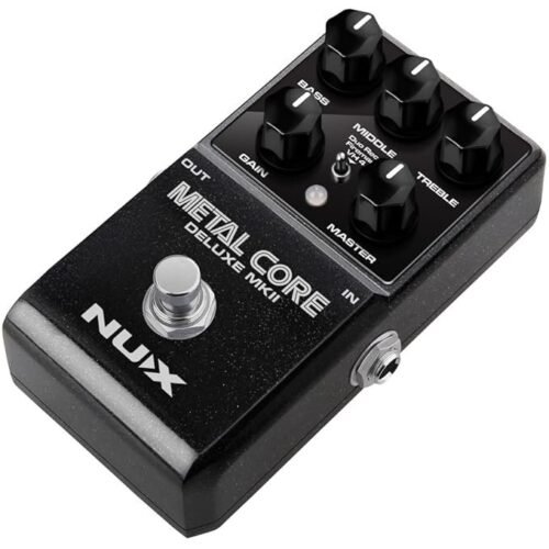 NUX Metal Core Deluxe MKII High Gain Preamp Pedal with 3 Distinctive High Gain Amp Models
