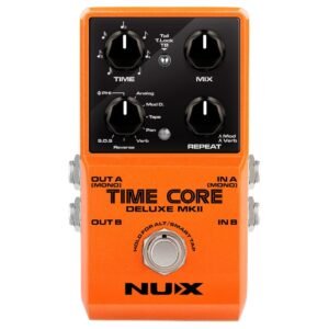 NUX Time Core Deluxe MKII Delay Effect Pedal, 7 Types Delay, 40 Seconds Stereo Phrase Looper
