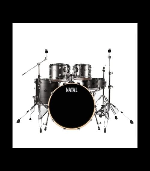 Natal Arcadia Birch Series KARB-F20 GST, 5-Piece Acoustic Drum Kit With Hardware - Grey Strata