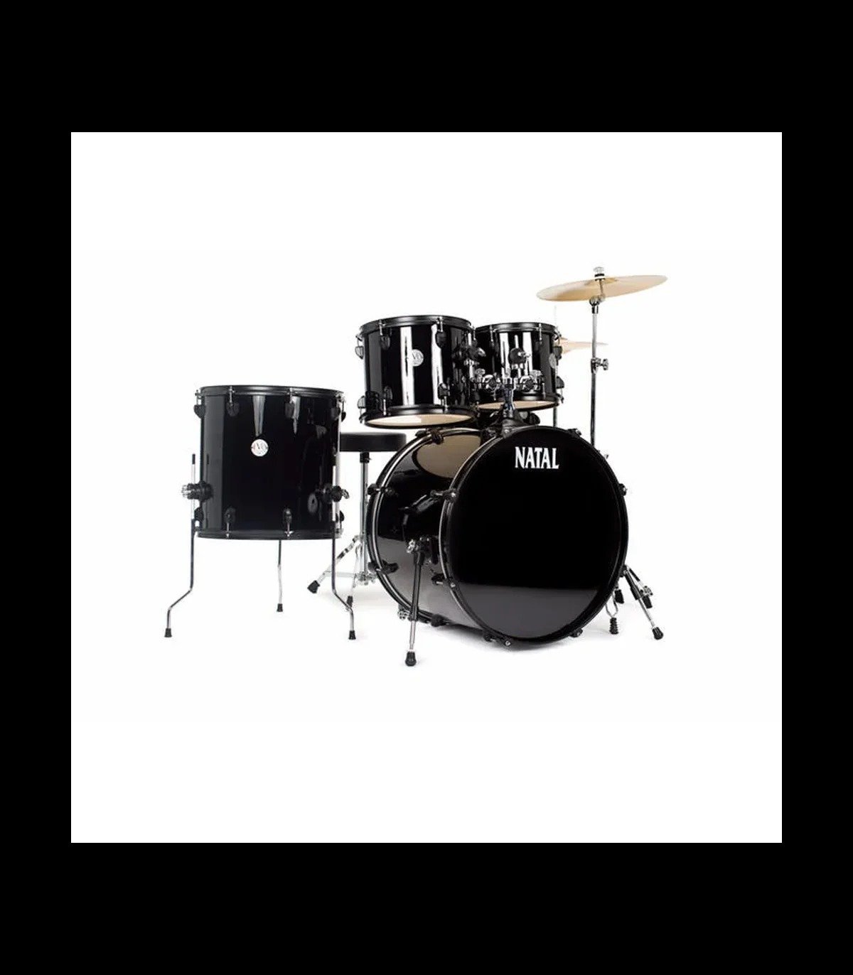 Natal K-EVB-UF20 Evolution Fusion 5-Piece Acoustic Drum Kit with Hardware& Cymbals