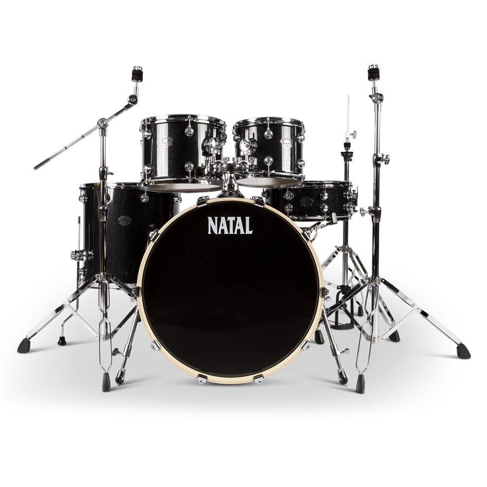 Natal KAR-UF22-BLS Arcadia Series US Fusion 5-Piece Shell Pack Acoustic Drum Kit with Hardware & Stands