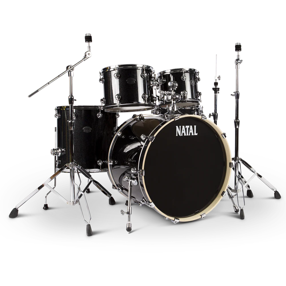 Natal KAR-UF22-BLS Arcadia Series US Fusion 5-Piece Shell Pack Acoustic Drum Kit with Hardware & Stands