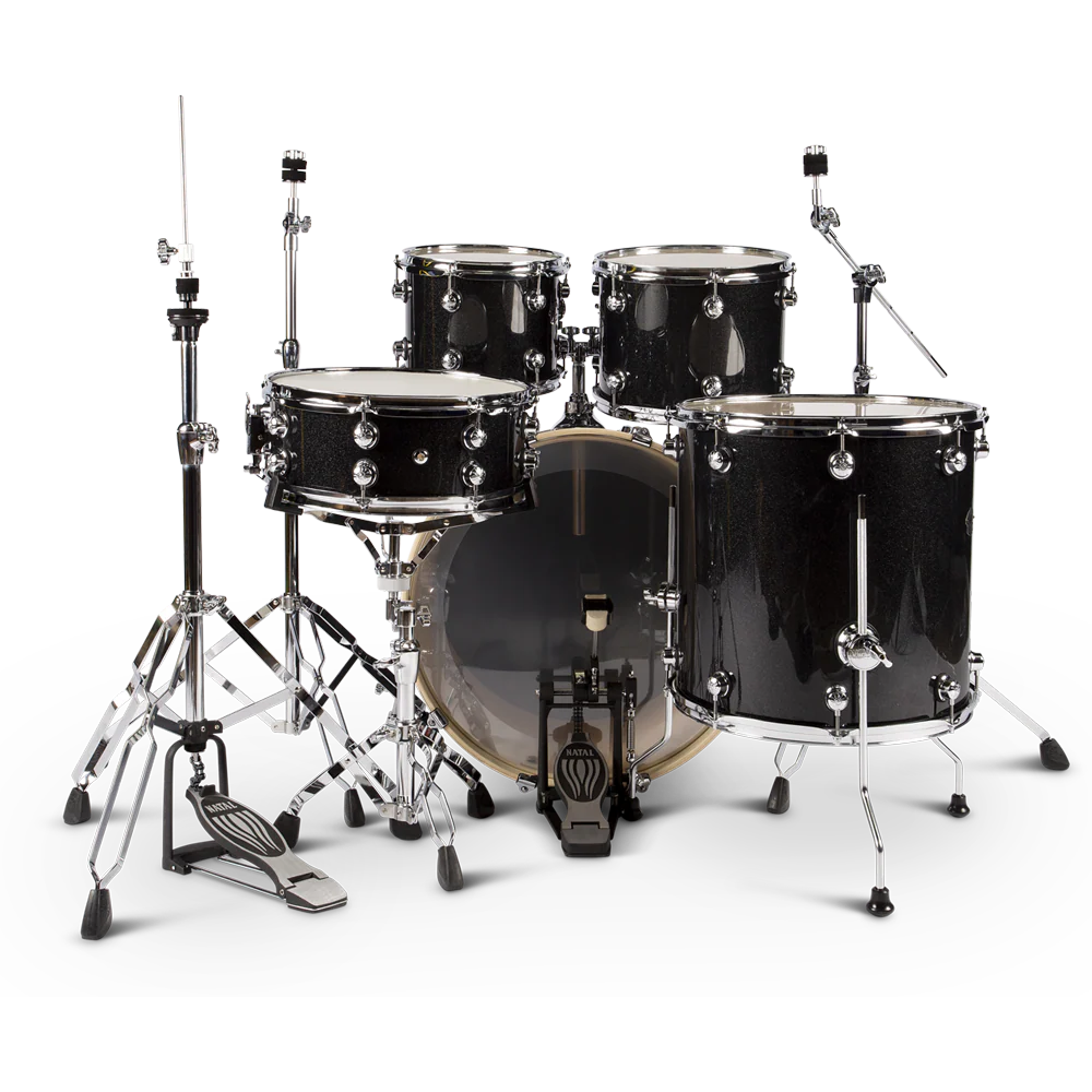Natal KAR-UF22-BLS Arcadia Series US Fusion 5-Piece Shell Pack Acoustic Drum Kit with Hardware & Stands