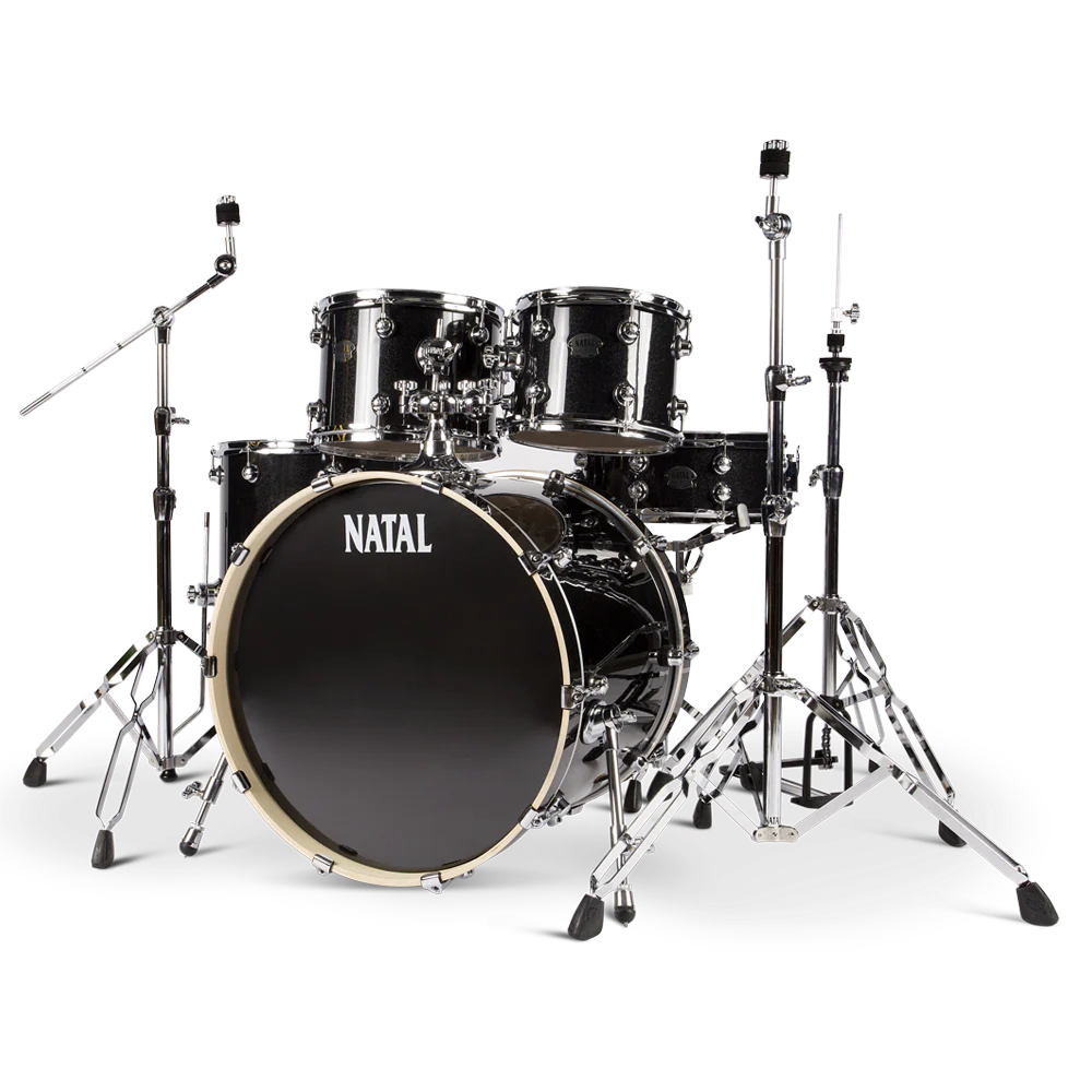 Natal KAR-UF22-BLS Arcadia Series US Fusion 5-Piece Shell Pack Acoustic Drum Kit with Hardware & Stands