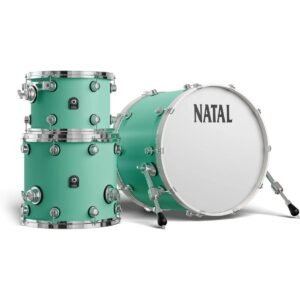Natal KTW-T20-SFG1 Cafe Racer Series T20 3 Piece Shell Pack Acoustic Drum Kit - Sea Foam Green