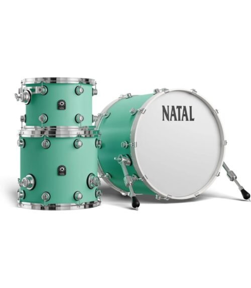 Natal KTW-T20-SFG1 Cafe Racer Series T20 3 Piece Shell Pack Acoustic Drum Kit - Sea Foam Green
