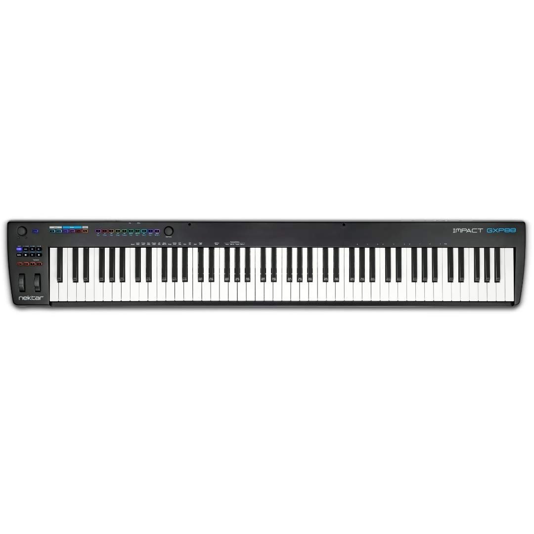 Nektar Impact GXP88 Full-Sized Semi-Weighted USB Midi Keyboard Controller with Velocity and Aftertouch, Nektar Deep DAW Integration and Free Professional Recording Software Bundle