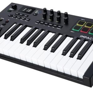 Nektar-Impact-LX25-3.jpg Nektar Impact LX25 mk3 MIDI Keyboard Controller | 25 Key Velocity-Sensitive Keyboard with DAW Integration, Pads, Faders, Encoders, Scale & Chord Mode, NKS Support, Compatible with Mac/PC